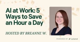 AI at Work: 5 Ways to Save an Hour a Day