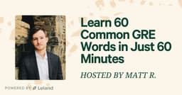 Learn 60 Common GRE Words in Just 60 Minutes