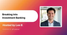 Breaking into Investment Banking