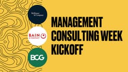 Management Consulting Week Kickoff
