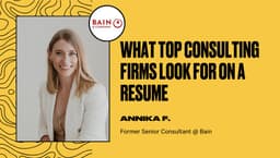 What Top Consulting Firms Look for on a Resume
