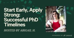 Start Early, Apply Strong: Successful PhD Timelines