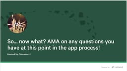 So…Now What? AMA on where we are in the MBA cycle!