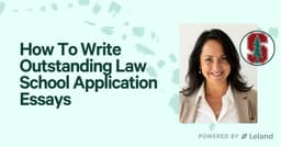 How To Write Outstanding Law School Application Essays