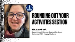 Rounding Out Your Activities Section