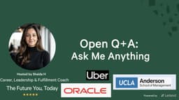 Coach Q+A with Shaida H. - Former: Uber, Oracle, UCLA Anderson 