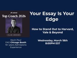 Your Essay Is Your Edge: Standing out to Colleges on the Common App