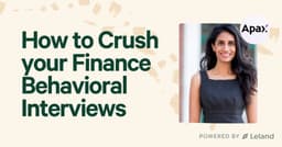 How to Crush your Finance Behavioral Interviews