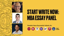 Start Write Now: MBA Essay Panel
