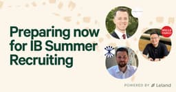 Preparing now for IB Summer Recruiting