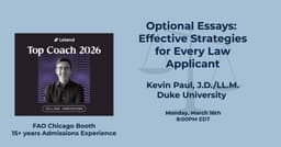 Optional Essays: Effective Strategies for Every Law Applicant