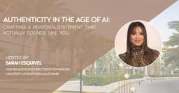Authenticity in the Age of AI: Personal Statement AMA for Juniors 