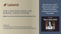 Top 5 Tips for Your Law School Application