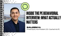 Inside the PE Behavioral Interview: What Actually Matters