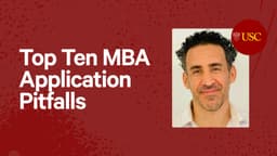 Top Ten MBA Application Pitfalls