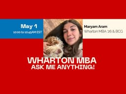 Wharton MBA - ask me anything!