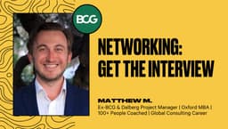 Networking: Get the Interview