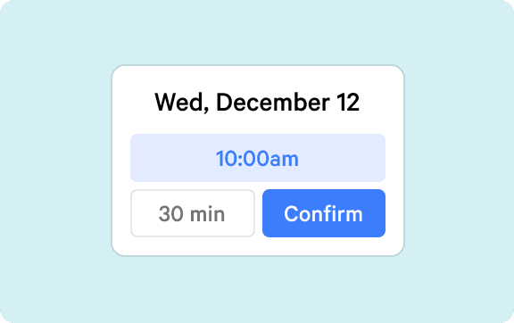 3. Pick a time that works