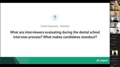 Crushing Your Dental School Interview