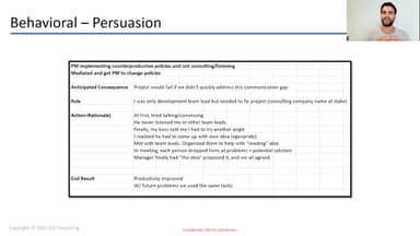 Persuasion Story Example: Behavioral Interview Guide