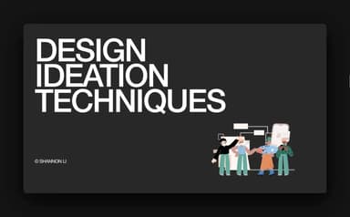UX Design Ideation Techniques