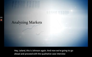 Analyzing Markets: A Framework for Case Interviews