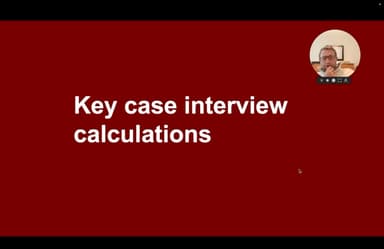 Key Calculations for Case Interviews