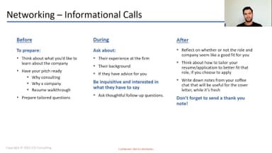 Informational Calls: Mastering Your Consulting Network