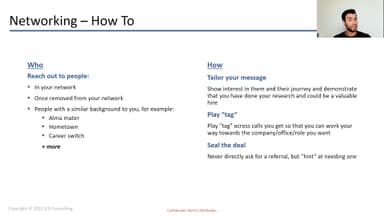 Networking: Getting Your Calls