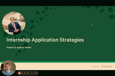 Internship Application Strategies