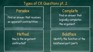GRE Critical Reasoning
