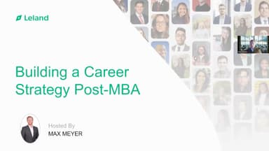 Building a Career Strategy Post-MBA