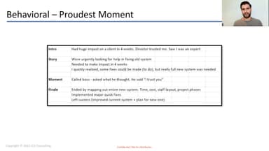 Proudest Moment: A Behavioral Interview Guide