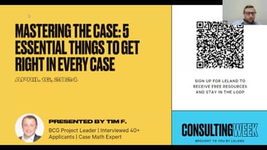 5 Essential Things To Get Right in Consulting Cases