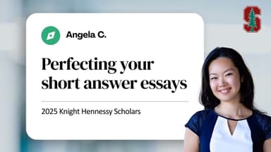 2025 Knight Hennessy Scholars - How to Answer the Short Answer Questions