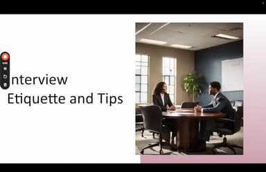 Interview Etiquette Tips