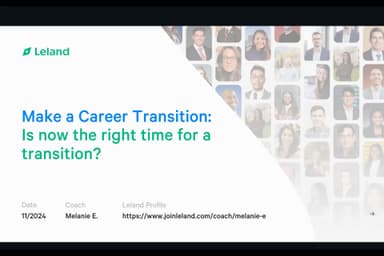 Is Now the Right Time for a Transition?