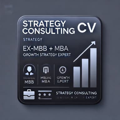 Ex-MBB (BCG & Dalberg) Strategy Consulting Resume