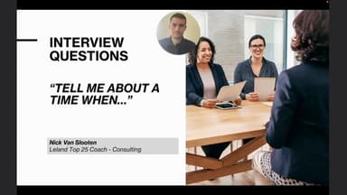 How to Answer the "Tell Me About a Time When" Questions