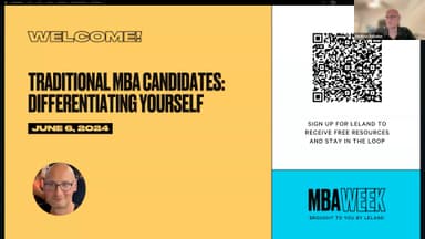 Traditional MBA Candidates: Differentiating Yourself