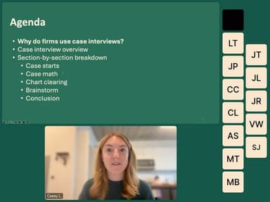Every Section of a Case Interview Explained