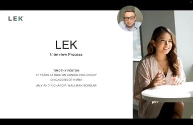 LEK Consulting: Interview and Recruiting Process