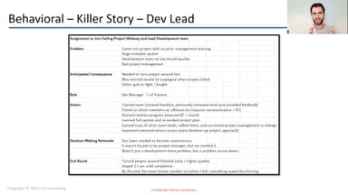 Primary Story Example: A Behavioral Interview Guide