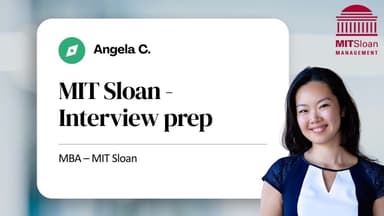 MIT Sloan MBA Interview: Behavioral Prep