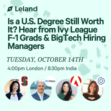 Is a U.S. Degree Still Worth It? Hear from Recent F-1 Grads & BigTech Hiring Managers