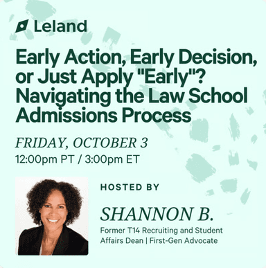 Early Action, Early Decision, or Just Apply "Early"? Navigating the Law School Admissions Process