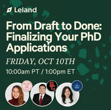 From Draft to Done: Finalizing Your PhD Applications