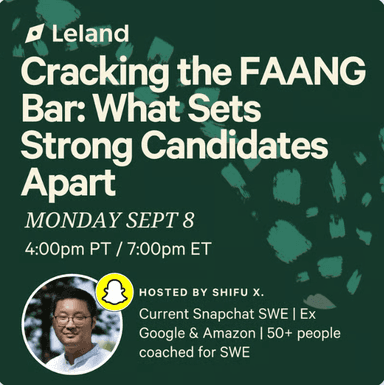 Cracking the FAANG Bar: What Sets Strong Candidates Apart