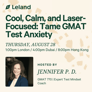Cool, Calm, and Laser-Focused: Tame GMAT Test Anxiety