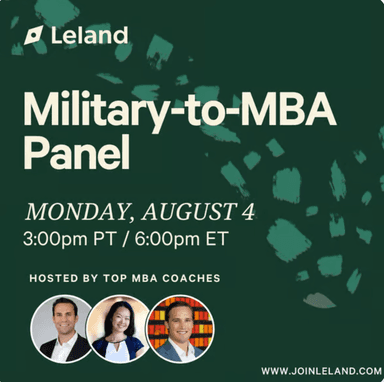 Military-to-MBA Panel
